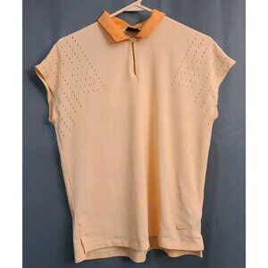 Women's Nike Dri-Fit Ace Polo Shirt Peach Sunset Haze Size Small